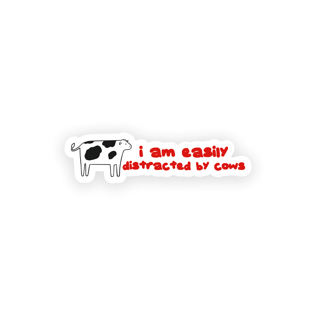Easily Distracted Sticker