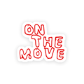 On The Move Sticker